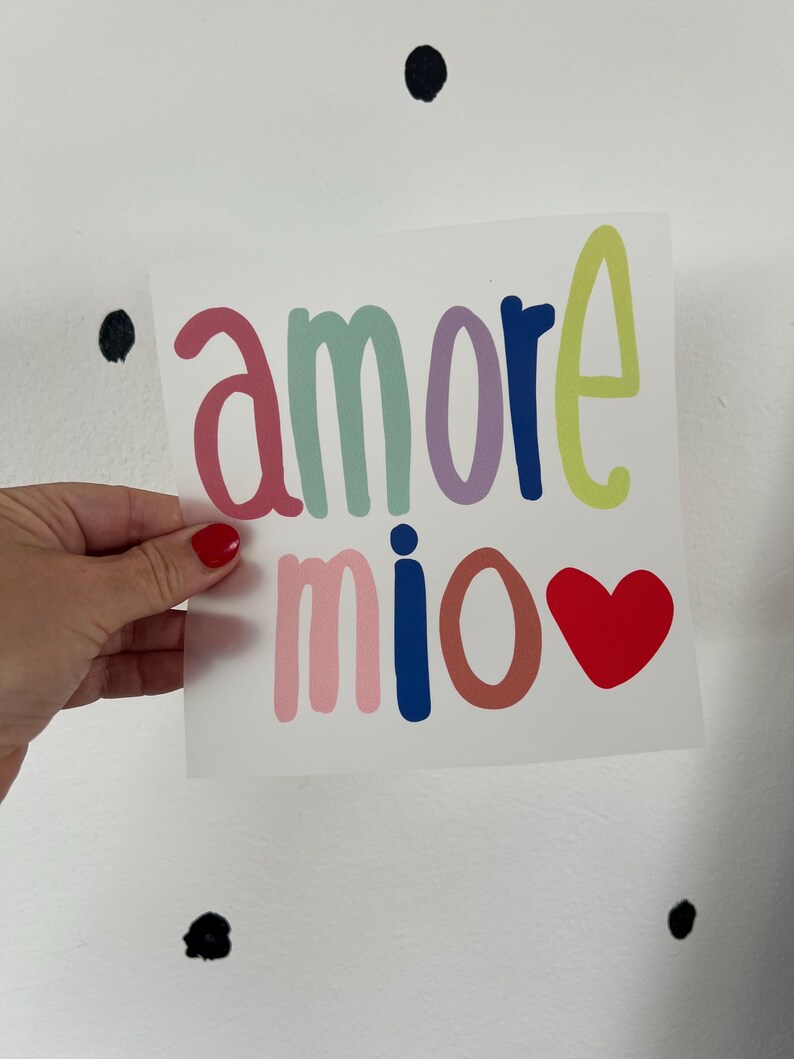 Bügelbild „Amore mio groß“ Lillemo
