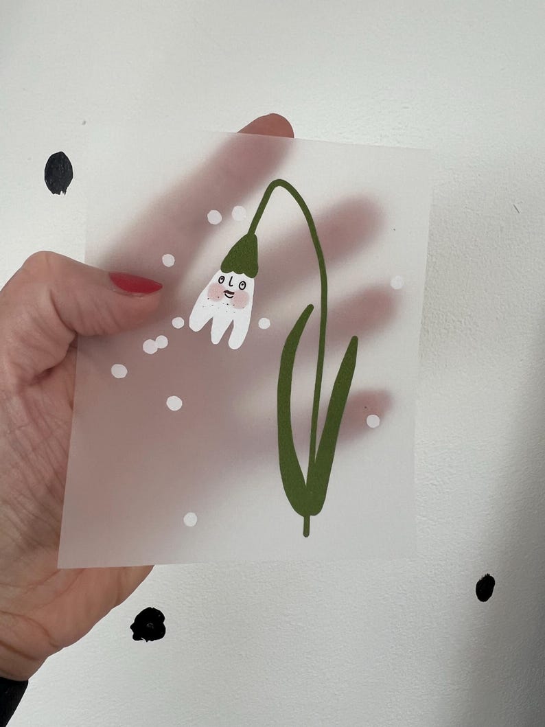 Bügelbild „Schneeglöckchen mit Bärtchen“ Lillemo