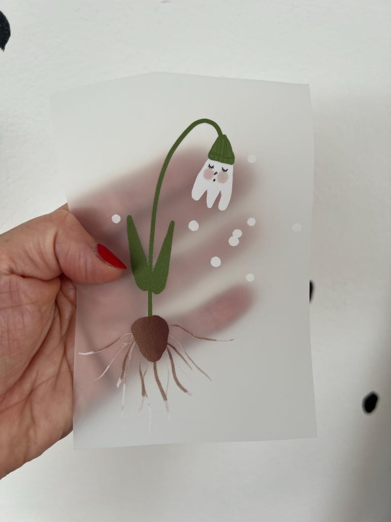 Bügelbild „Schneeglöckchen mit Zwiebel“ Lillemo
