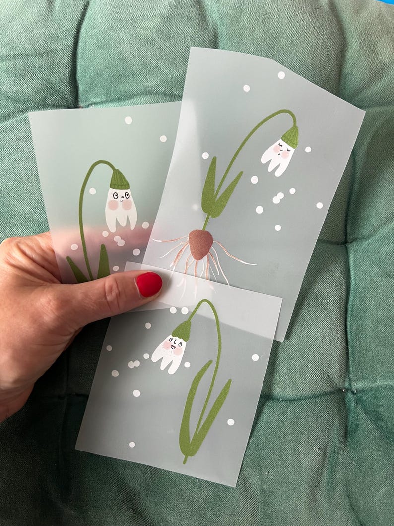 Bügelbilder Set „Schneeglöckchen“ Lillemo